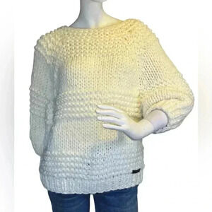 Wishlist Chunky crewneck hand made sweater size s/m.